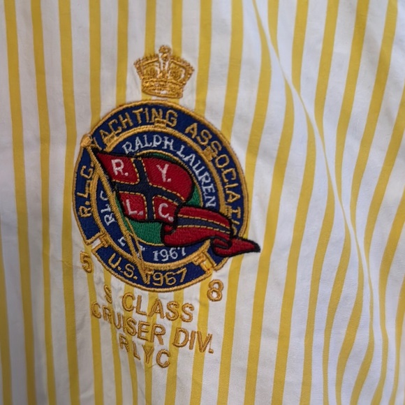 Ralph Lauren Yellow Casual Button Down Shirt - Picture 3 of 6